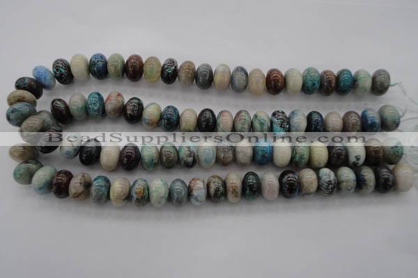 CCS27 15.5 inches 10*14mm rondelle natural chrysocolla gemstone beads