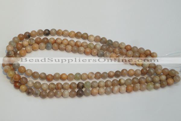 CCS303 15.5 inches 8mm round natural sunstone beads wholesale