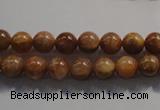 CCS351 15.5 inches 6mm round AB grade natural golden sunstone beads