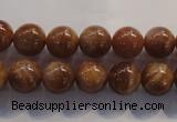 CCS363 15.5 inches 10mm round A grade natural golden sunstone beads