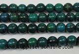 CCS401 15.5 inches 6mm round dyed chrysocolla gemstone beads