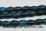 CCS412 15.5 inches 6*9mm rice dyed chrysocolla gemstone beads