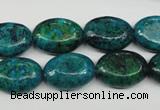 CCS444 15.5 inches 13*18mm oval dyed chrysocolla gemstone beads