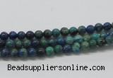 CCS50 16 inches 4mm round dyed chrysocolla gemstone beads wholesale