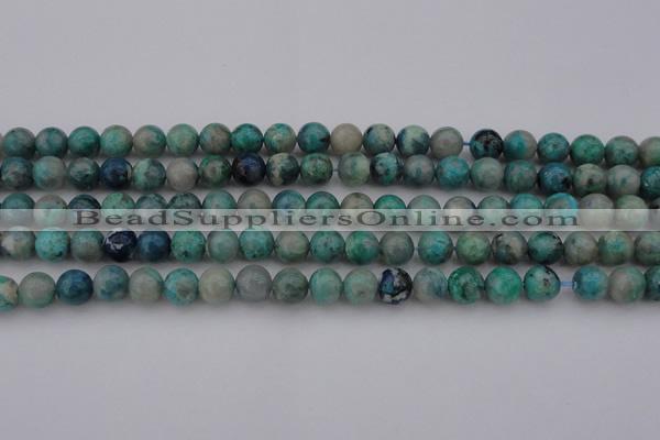 CCS512 15.5 inches 8mm round natural chrysocolla gemstone beads