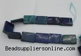 CCS528 15.5 inches 25*35mm rectangle Dyed Chrysocolla gemstone beads