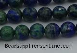 CCS532 15.5 inches 8mm faceted round dyed chrysocolla beads