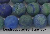 CCS544 15.5 inches 12mm round matte dyed chrysocolla beads