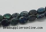 CCS59 16 inches 8*10mm oval dyed chrysocolla gemstone beads