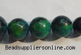 CCS609 15.5 inches 10mm – 20mm round dyed chrysocolla gemstone beads