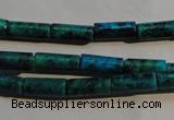 CCS624 15.5 inches 5*13mm tube dyed chrysocolla gemstone beads