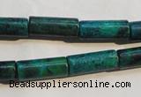 CCS625 15.5 inches 7*18mm tube dyed chrysocolla gemstone beads