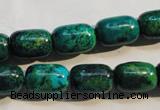 CCS628 15.5 inches 10*14mm drum dyed chrysocolla gemstone beads