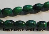 CCS630 15.5 inches 8*12mm rice dyed chrysocolla gemstone beads