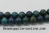 CCS70 15.5 inches 10mm round dyed chrysocolla gemstone beads