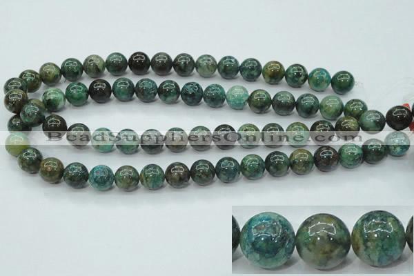 CCS754 15 inches 12mm round chrysocolla gemstone beads wholesale