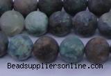 CCS763 15.5 inches 10mm round matte natural chrysocolla beads