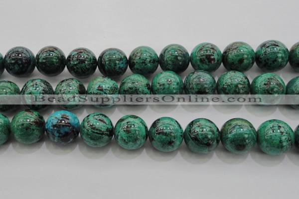 CCS806 15.5 inches 16mm round natural Chinese chrysocolla beads