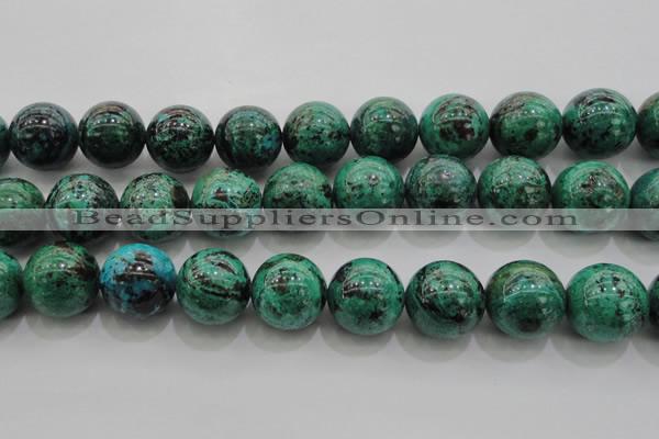 CCS808 15.5 inches 20mm round natural Chinese chrysocolla beads