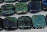 CCS85 15.5 inches 16*16mm square dyed chrysocolla gemstone beads