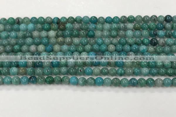 CCS872 15.5 inches 4mm round natural chrysocolla gemstone beads