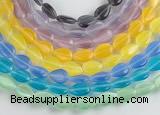 CCT12 14.5 inches 8*12mm flat teardorp cats eye beads Wholesale