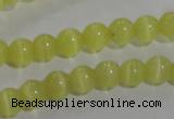 CCT1206 15 inches 4mm round cats eye beads wholesale