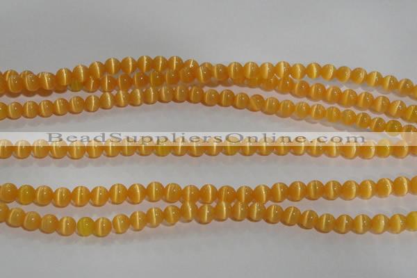 CCT1211 15 inches 4mm round cats eye beads wholesale