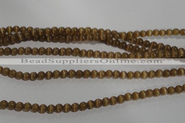 CCT1216 15 inches 4mm round cats eye beads wholesale