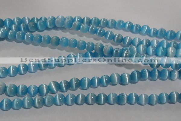 CCT1287 15 inches 5mm round cats eye beads wholesale