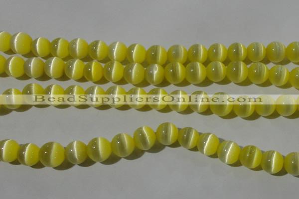 CCT1374 15 inches 7mm round cats eye beads wholesale