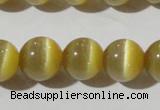 CCT1376 15 inches 7mm round cats eye beads wholesale