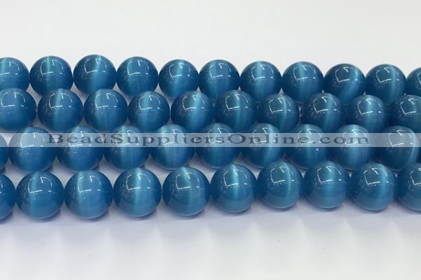 CCT1473 15 inches 14mm round cats eye beads