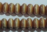 CCT280 15 inches 5*8mm rondelle cats eye beads wholesale