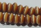 CCT281 15 inches 5*8mm rondelle cats eye beads wholesale