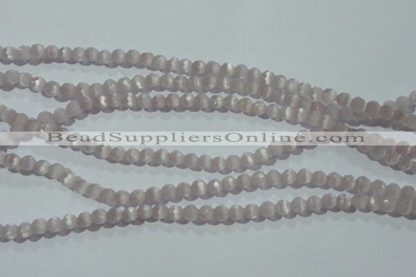 CCT303 15 inches 4mm faceted round cats eye beads wholesale