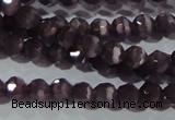 CCT313 15 inches 4mm faceted round cats eye beads wholesale