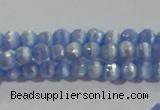 CCT321 15 inches 4mm faceted round cats eye beads wholesale