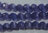 CCT347 15 inches 5mm faceted round cats eye beads wholesale