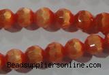 CCT354 15 inches 6mm faceted round cats eye beads wholesale