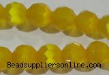 CCT377 15 inches 8mm faceted round cats eye beads wholesale