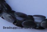 CCT40 14.5 inches 6*10mm drum-shaped black cats eye beads wholesale