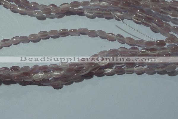 CCT602 15 inches 4*6mm oval cats eye beads wholesale