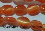 CCT634 15 inches 6*8mm oval cats eye beads wholesale