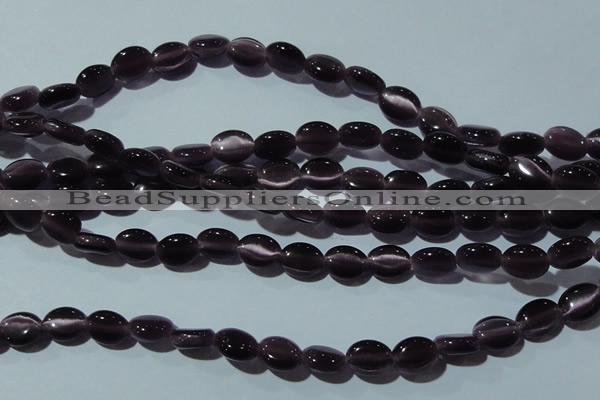 CCT642 15 inches 6*8mm oval cats eye beads wholesale