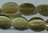 CCT671 15 inches 8*10mm oval cats eye beads wholesale