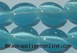 CCT677 15 inches 8*10mm oval cats eye beads wholesale