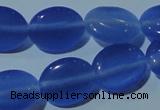 CCT678 15 inches 8*10mm oval cats eye beads wholesale