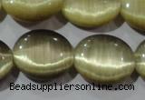 CCT700 15 inches 10*12mm oval cats eye beads wholesale