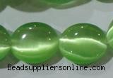 CCT704 15 inches 10*12mm oval cats eye beads wholesale